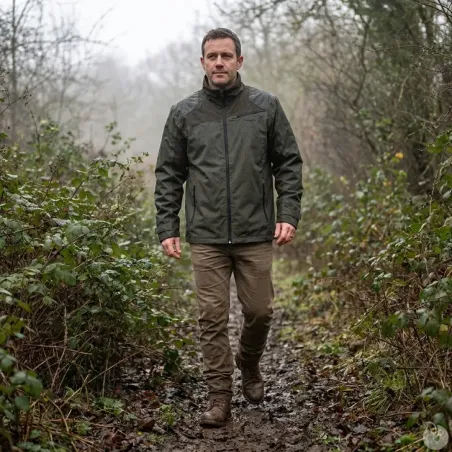 Veste Maquisard Treeland verte imperméable Ripstop