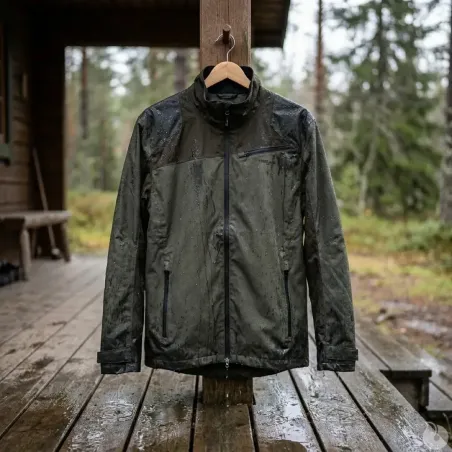Veste Maquisard Treeland verte imperméable Ripstop