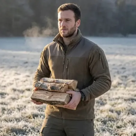 Veste polaire tactique Alpha 420g/m² 5 poches éleveur
