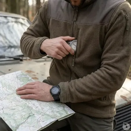 Veste polaire tactique Alpha 420g/m² 5 poches éleveur
