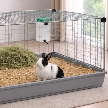 Abreuvoir lapin 1L clip Olba - Pipette étanche et résistante
