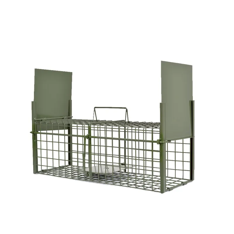 Lot de 3 pièges à rats galvanisés 50x18x18 cm