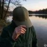 Casquette verte en coton à visière rigide - Taille unique