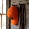 Casquette chasse sanglier coton orange réglable