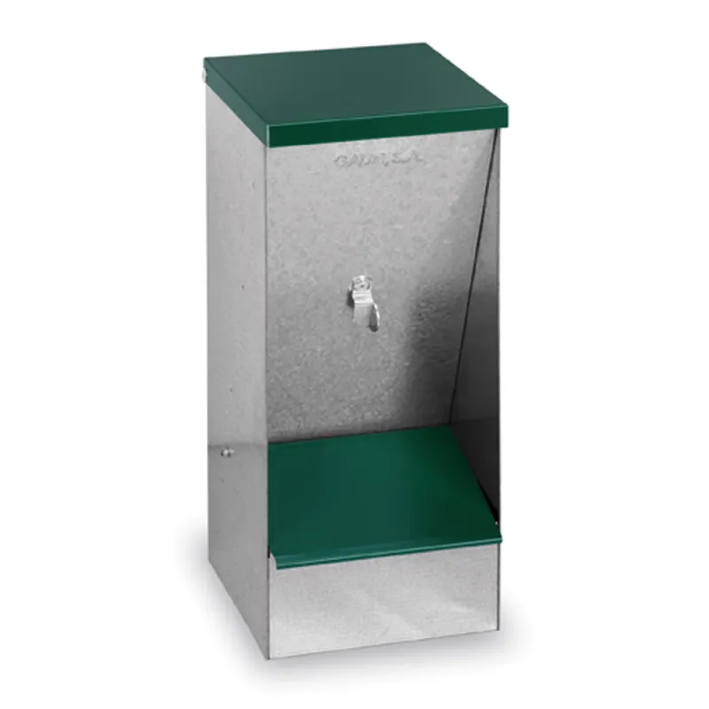 Mangeoire trémie galvanisée pour chiens 20 kg