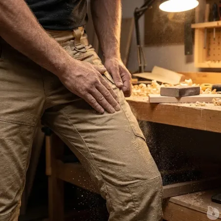Pantalon Fighter A10® Homme Beige - Résistant et renforcé aux genoux