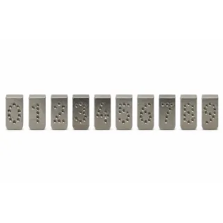 10 chiffres 7mm pour pince à tatouer animaux