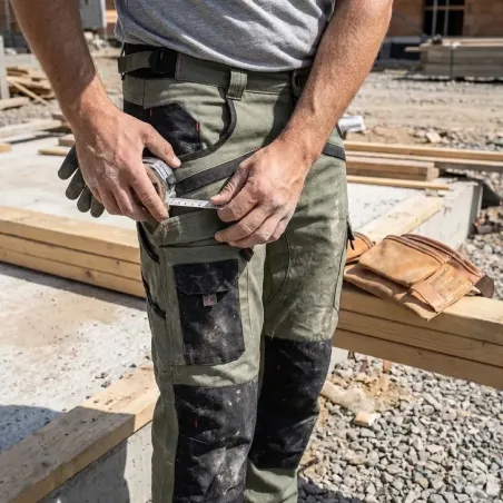 Pantalon Pro Kaki Ultra-Résistant 38-50 Élevage & Jardin