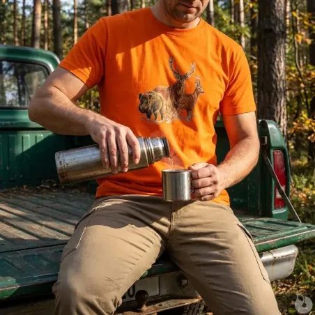 T-shirt chasse Bartavel® - scène grands animaux