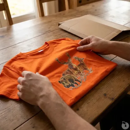T-shirt chasse Bartavel® - scène grands animaux