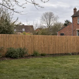 Clôture bambou fendu 5m x 1,5m - Occultation naturelle