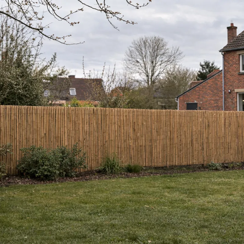 Clôture bambou fendu 5m x 1,5m - Occultation naturelle