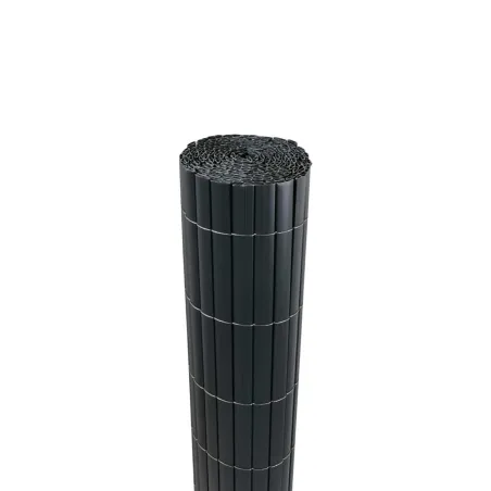 Canisse PVC gris 1x3m double face - Kit fixation inclus