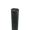 Canisse PVC gris 1x3m double face - Kit fixation inclus
