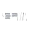 Canisse PVC gris 1x3m double face - Kit fixation inclus