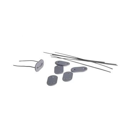 Canisse PVC gris 1x3m double face - Kit fixation inclus