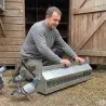 Mangeoire 1m à rouleau anti-perchage pour pigeons