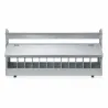 Mangeoire 1m à rouleau anti-perchage pour pigeons