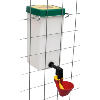 Abreuvoir Olba 1L pour cage à coupelle large oiseaux