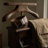 Ceinturon chasse cuir motif sanglier et bécasse