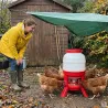 Mangeoire Gaun 23 kg anti-gaspi sur pieds - Élevage