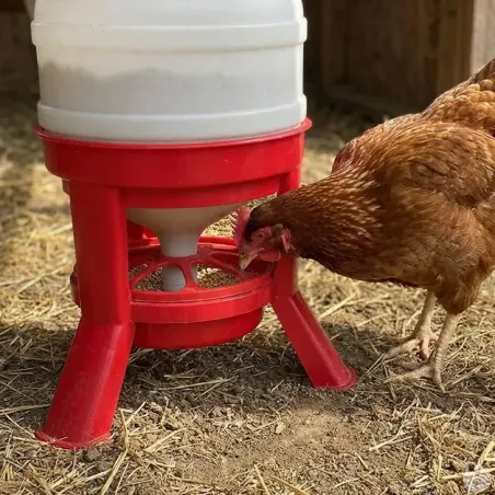 Mangeoire Gaun 23 kg anti-gaspi sur pieds - Élevage