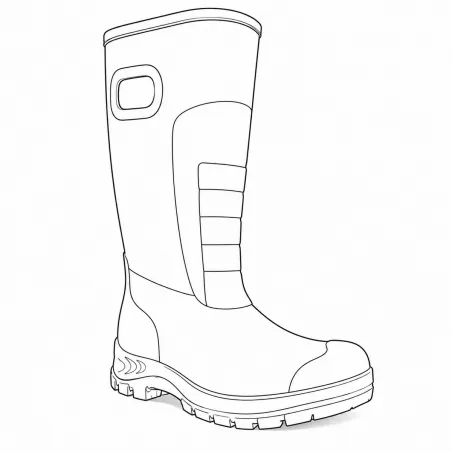 Bottes camo roseaux étanches Thinsulate avec poignées