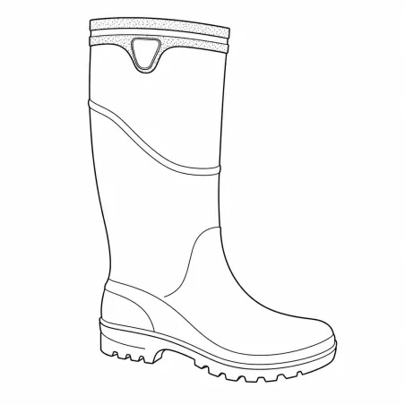Bottes Cyclone PVC kaki antidérapantes 40-46