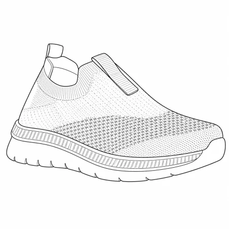 Baskets femme sans lacets bleu marine - Confort et style