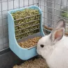 Mangeoire double usage pour lapin grain et foin