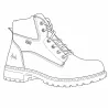 Bottes Grass cuir noir imperméables - Semelle PU