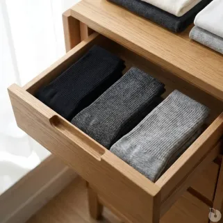 Chaussettes sans élastique noir/gris - Lot de 3 paires