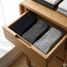 Chaussettes sans élastique noir/gris - Lot de 3 paires