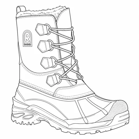 Bottines Hudson cuir marron isolantes 40-46 pour extérieur