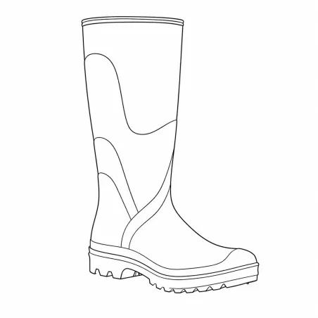 Bottes Baudou Karol marron femme/enfant PVC jersey