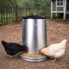 Mangeoire volaille galvanisée 18 kg - Résistante et réglable