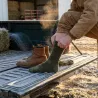 Chaussettes mérino kaki 50% laine - Confort & résistance