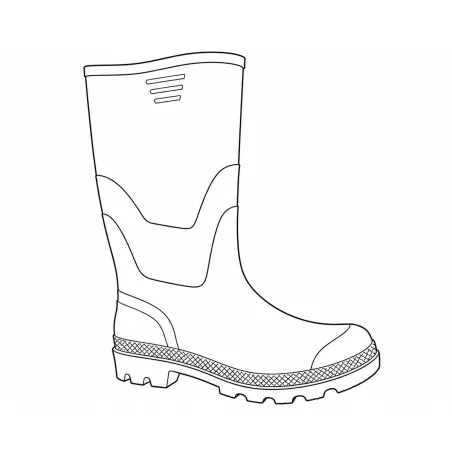 Bottes PVC vertes 41-46 pour élevage et extérieur