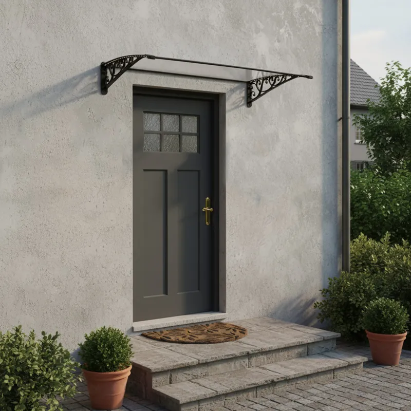 Marquise Solaire LED 124 cm - Éclairage Extérieur Autonome