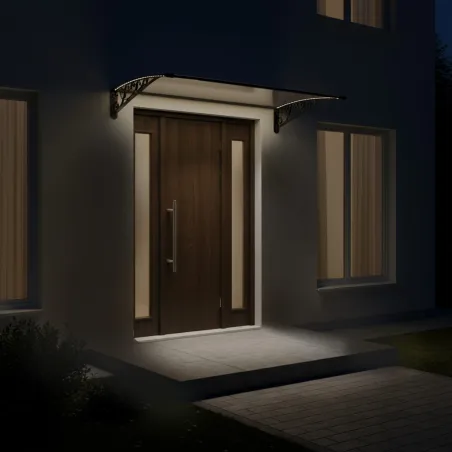 Marquise Solaire LED 124 cm - Éclairage Extérieur Autonome