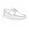 Chaussures bateau homme camel - Tige basse synthétique
