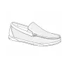 Chaussures bateau homme bleu marine sans lacets