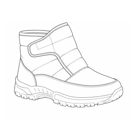 Bottines fourrées femme noires à scratch 36-41