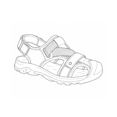 Sandales homme synthétique marron - Confort et résistance