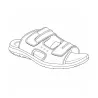 Sandales confort Ayoka® cuir lycra scratch marron 40-46