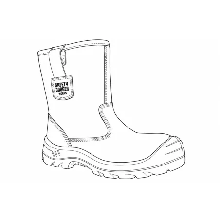 Box bottes sécurité Alaska S3 cuir marron - embout acier