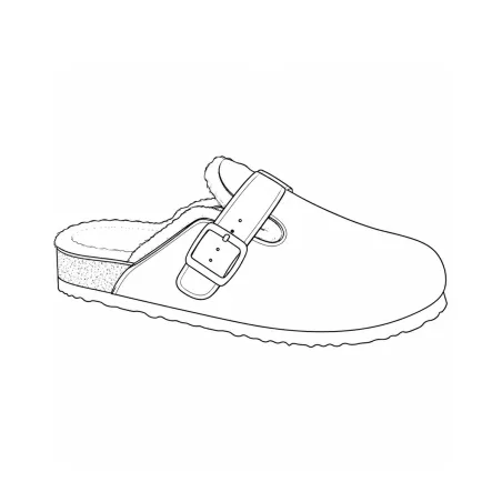 Sabots fourrés marron en nubuck - fourrure synthétique