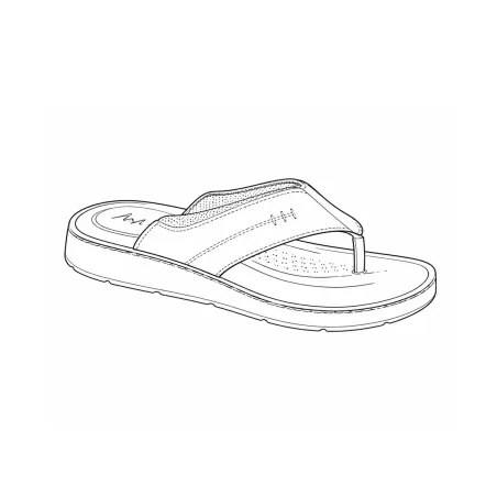 Tongs cuir marron homme - Dirbe Ayoka - Confort & style