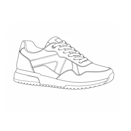 Baskets homme gris/noir synthétique - Confort urbain