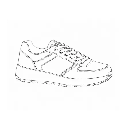 Baskets homme noir/marron synthétique - confort quotidien